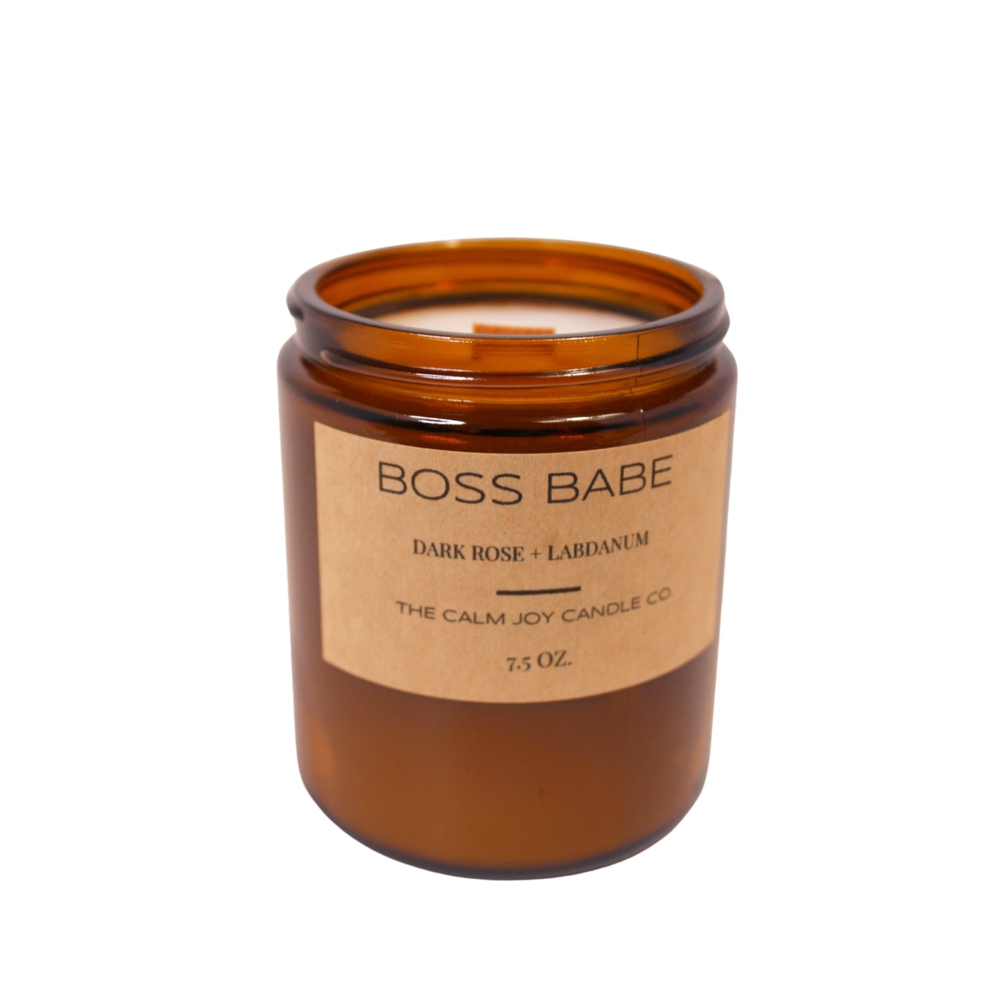 BOSS BABE - Dark Rose and Labdanum Scented Jar Candle