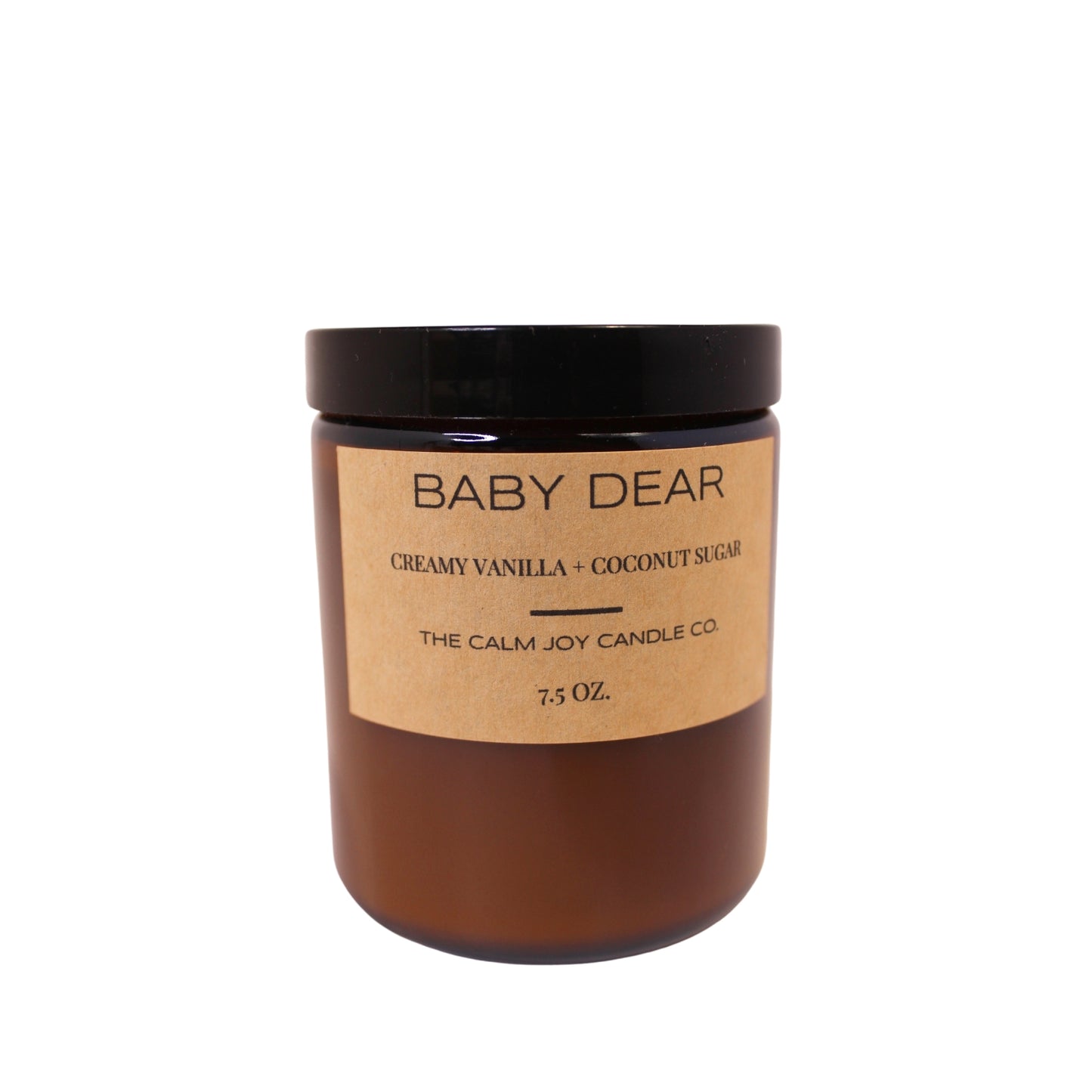 BABY DEAR - Creamy Vanilla and Coconut Sugar Scented Jar Candle