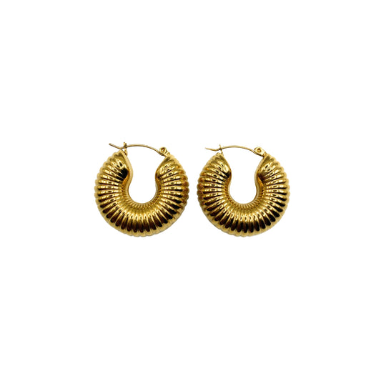 Brooklyn Vintage Ribbed Earring