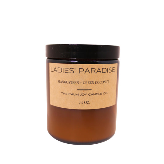 LADIES' PARADISE - Mangosteen and Green Coconut Scented Jar Candle